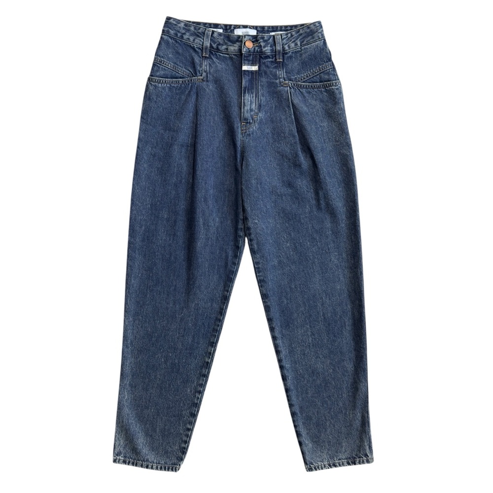 Closed "Pearl" High Waisted Jeans in Dark Blue 26 - Picture 4 of 12